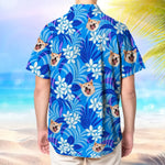 Load image into Gallery viewer, Custom Face Hawaiian Shirt Flower Beach Shirt For Pet Lover Hawaiian Beach Shirt Holiday Gift
