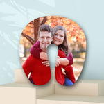 Load image into Gallery viewer, Custom U-Shaped Photo Pillow - Personalize With Your Loved Ones Photos - Nap Photo Pillow - Travel Photo Pillow - Best Gift Idea for Family
