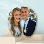 Load image into Gallery viewer, Custom U-Shaped Photo Pillow - Personalize With Your Loved Ones Photos - Nap Photo Pillow - Travel Photo Pillow - Best Gift Idea for Family
