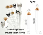 Load image into Gallery viewer, Wedding Pet Stir Sticks, 50 pcs Double-Sided Dog Stir Stick, Watercolor Acrylic Cocktail Stirrers, Wedding Swizzle,Wedding Drink Stirrers
