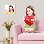 Load image into Gallery viewer, Custom Photo Face Pillow, Mother&#39;S Day Best Mom Ever Face Pillow, Face Picture Pillow Doll Face Body Pillow Personalized Doll
