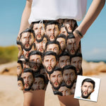 Load image into Gallery viewer, Personalized Hawaiian Short Face Beach Short Style Face on Swim Trunks Men Beach Trunk
