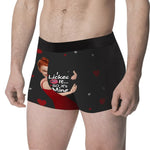 Load image into Gallery viewer, Custom Face Men&#39;s Boxer I Licked It So It&#39;S Mine Gift For Boyfriend,Valentine&#39;s Day Gifts for Husband, Waistband Text Boxer Gift
