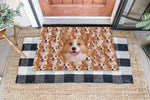 Load image into Gallery viewer, Funny Dog Doormat, Personalized Dog Face Photo Door Mat, Custom Dog Doormat gift Housewarming Party, Visitors must be approved for Christmas
